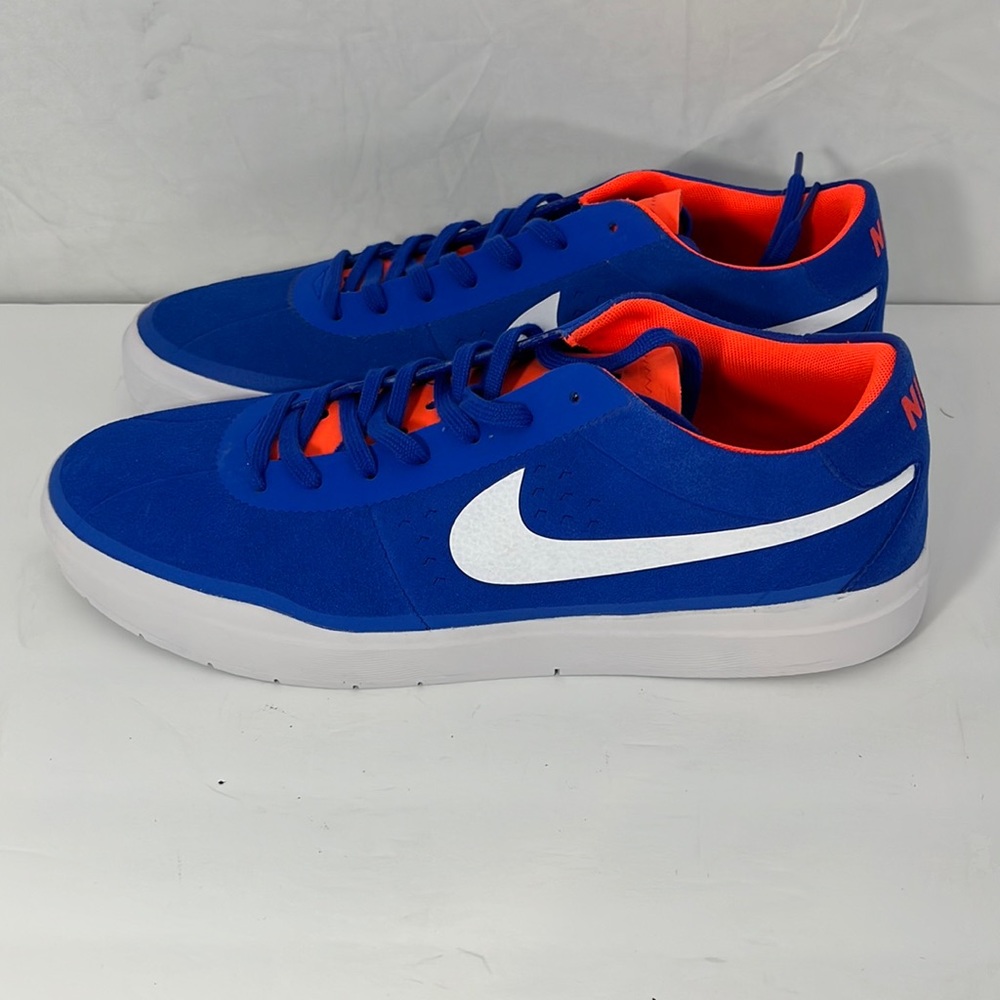 Nike Men's SB Bruin Hyperfeel Blue Orange White Skate Shoes 831756-416 Size 12